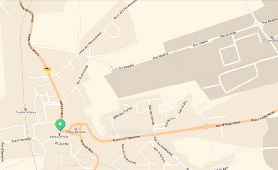 Plan de la commune de Nersac