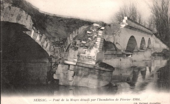 Pont de la Meure Détruit 1904 Nersac
