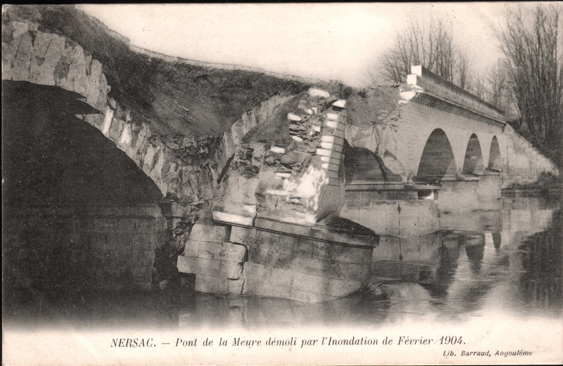 Pont de la Meure Détruit 1904 Nersac