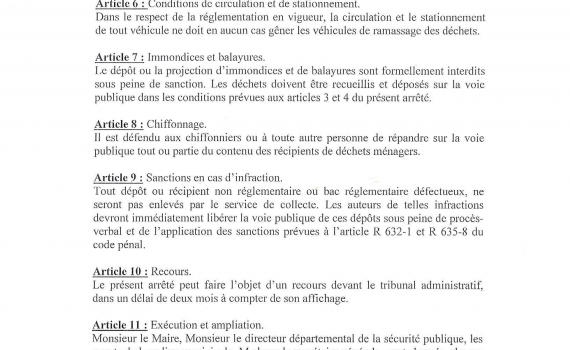 Arrêté Déchets Spetembre Nersac 3