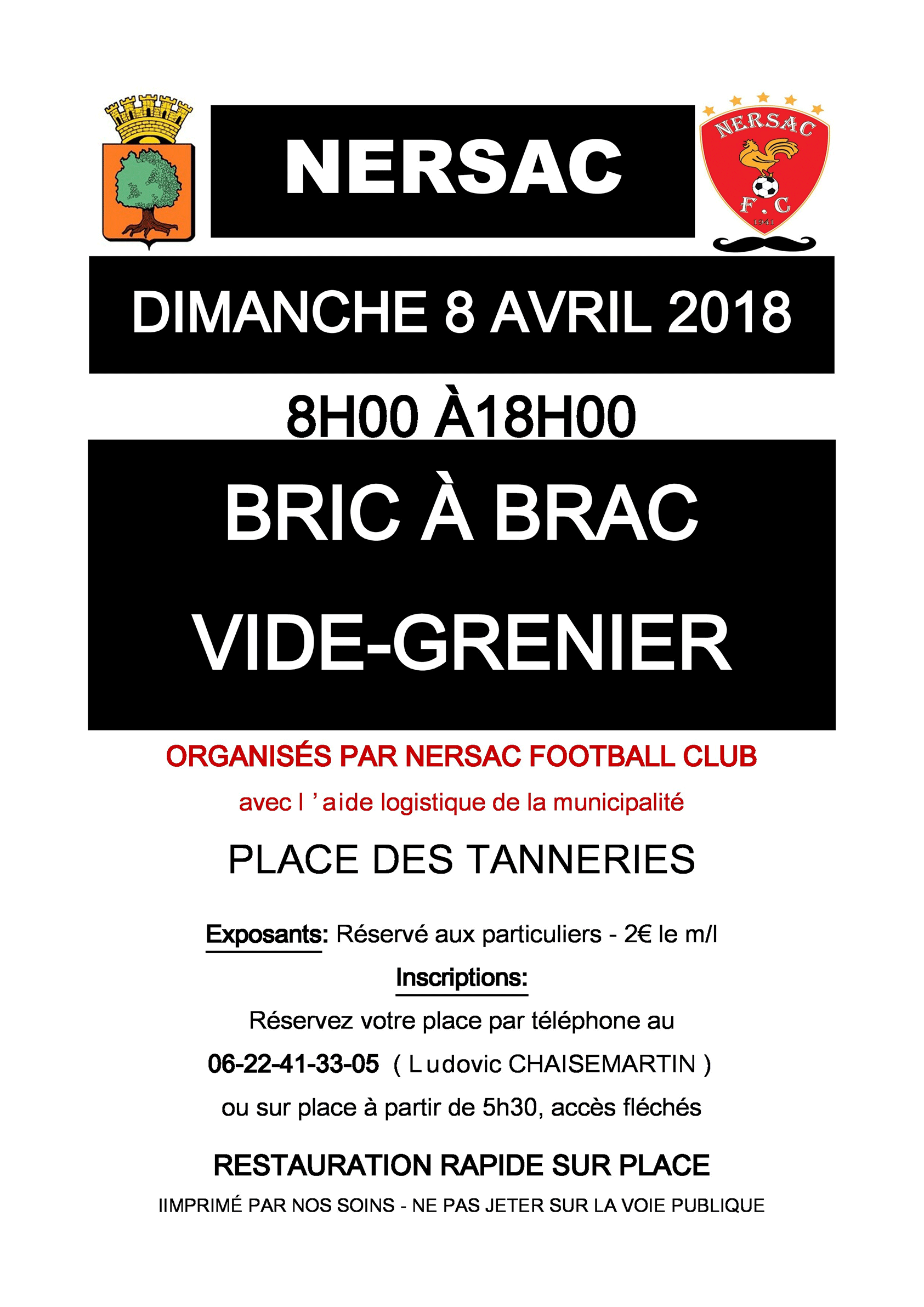 Brocante Vide Grenier Football Nersac