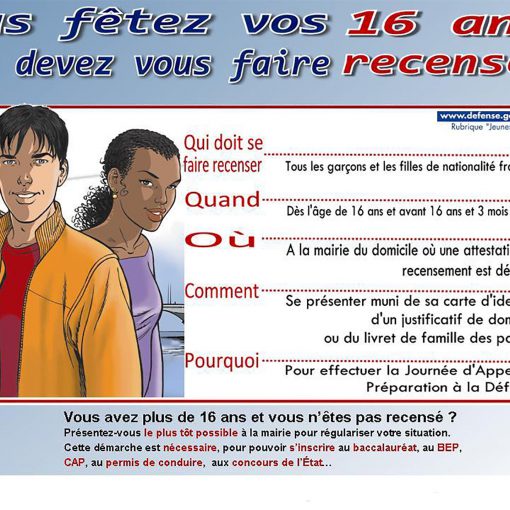 recensement militaire 2018 Nersac